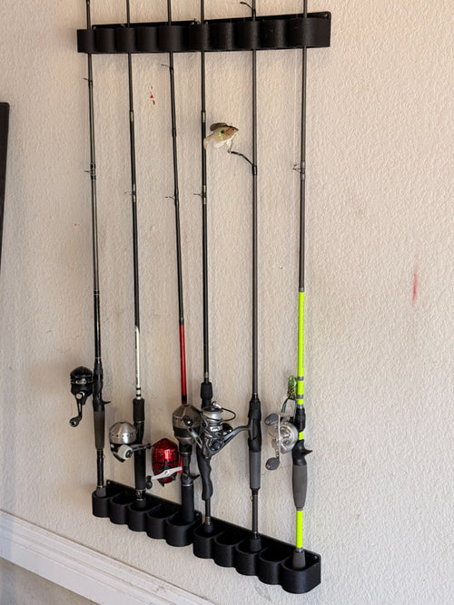 Fishing Rod & Pole Holder / Wall Mount