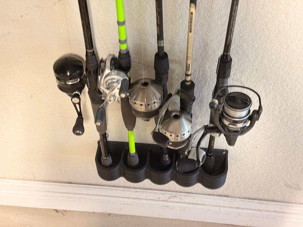 Fishing Rod & Pole Holder / Wall Mount