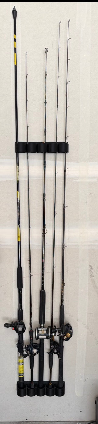 Fishing Rod & Pole Holder / Wall Mount