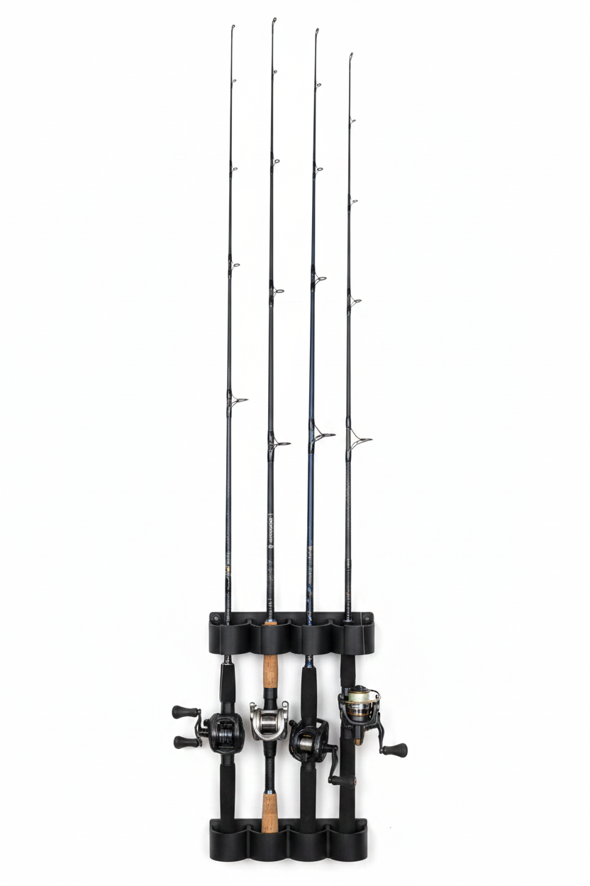 Fishing Rod & Pole Holder / Wall Mount