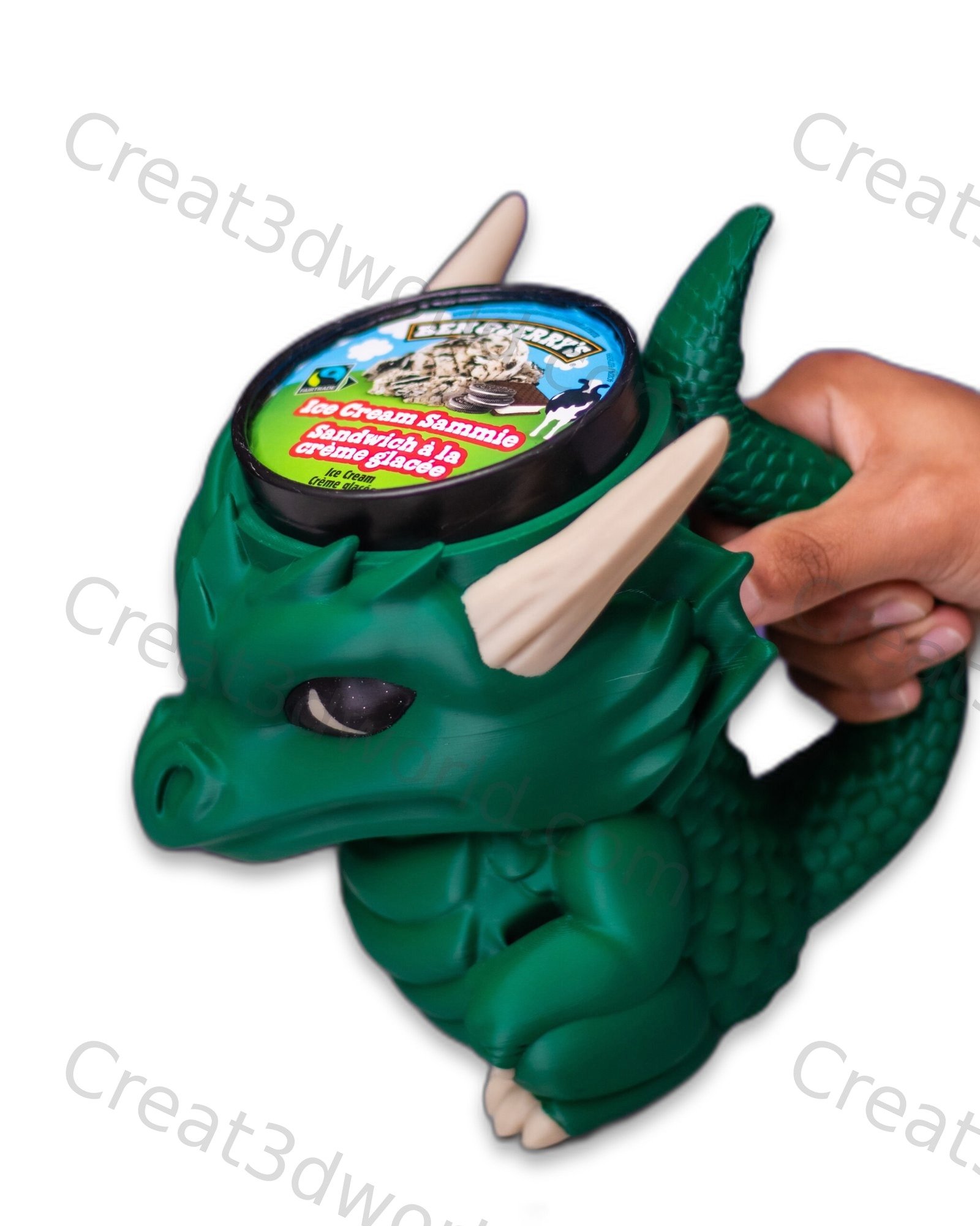 3D printed Ben and Jerry ice cream holder mug