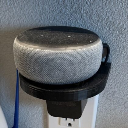 Echo Dot Outlet Shelf — Plug-In Shelf for Amazon Echo Dot