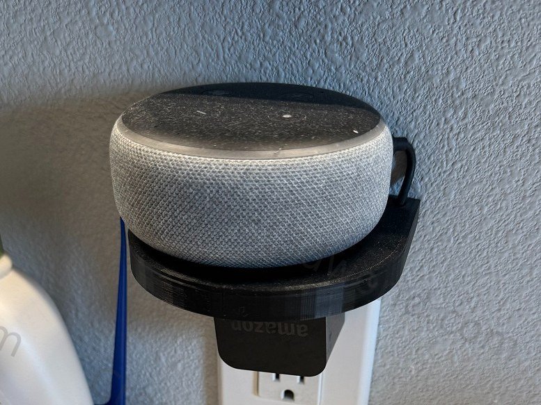 Echo Dot Outlet Shelf — Plug-In Shelf for Amazon Echo Dot