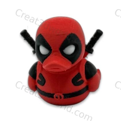 3D printed Deadpool Duck figurine