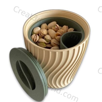 Pistachio Snack Bowl with Shell Compartment