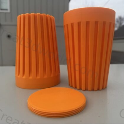 Giant Twist Cap Storage Bin – 3D Printed Twist Lock Container