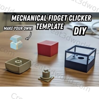 Mechanical Switch Keycap Fidget Clicker Template