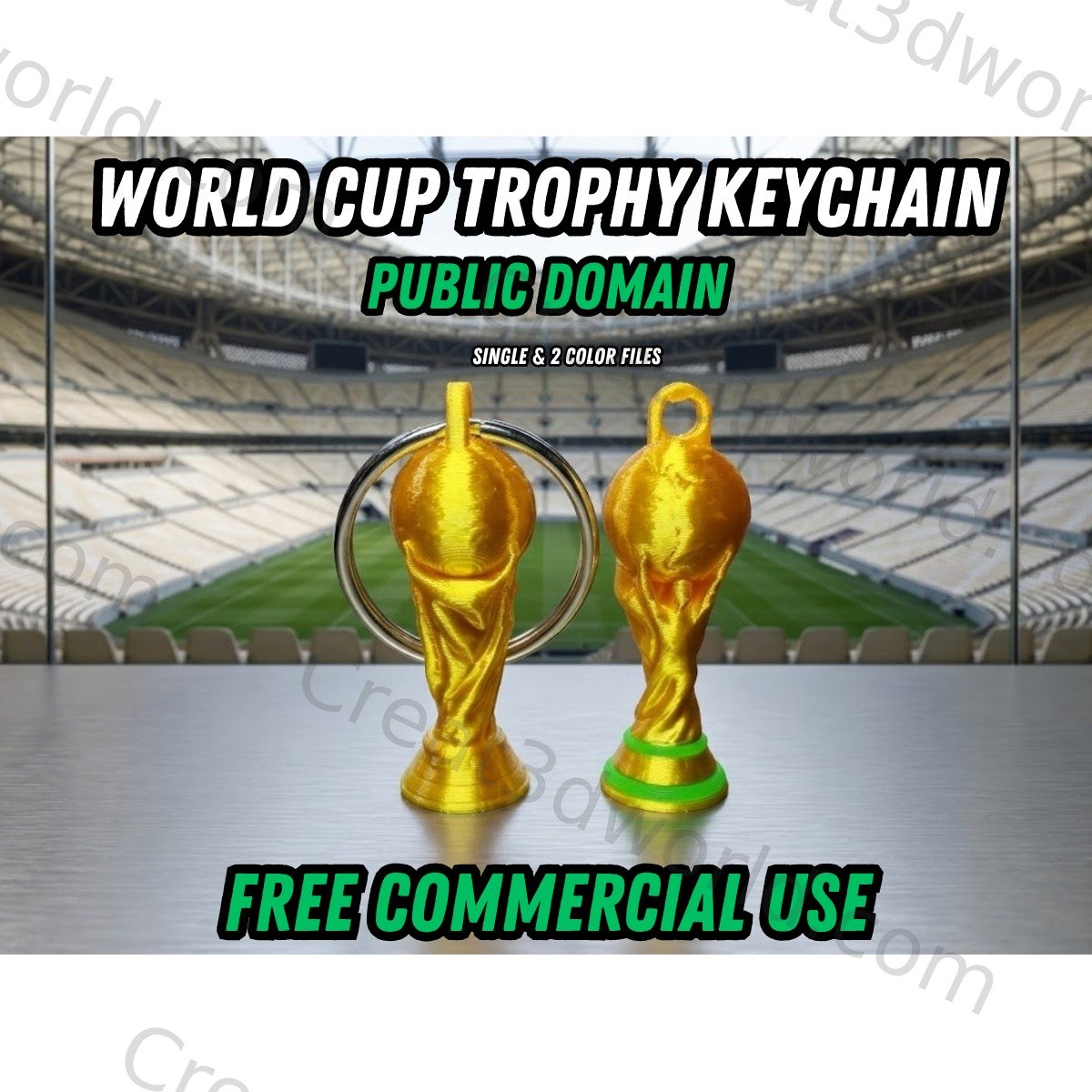 World Cup Trophy Keychain